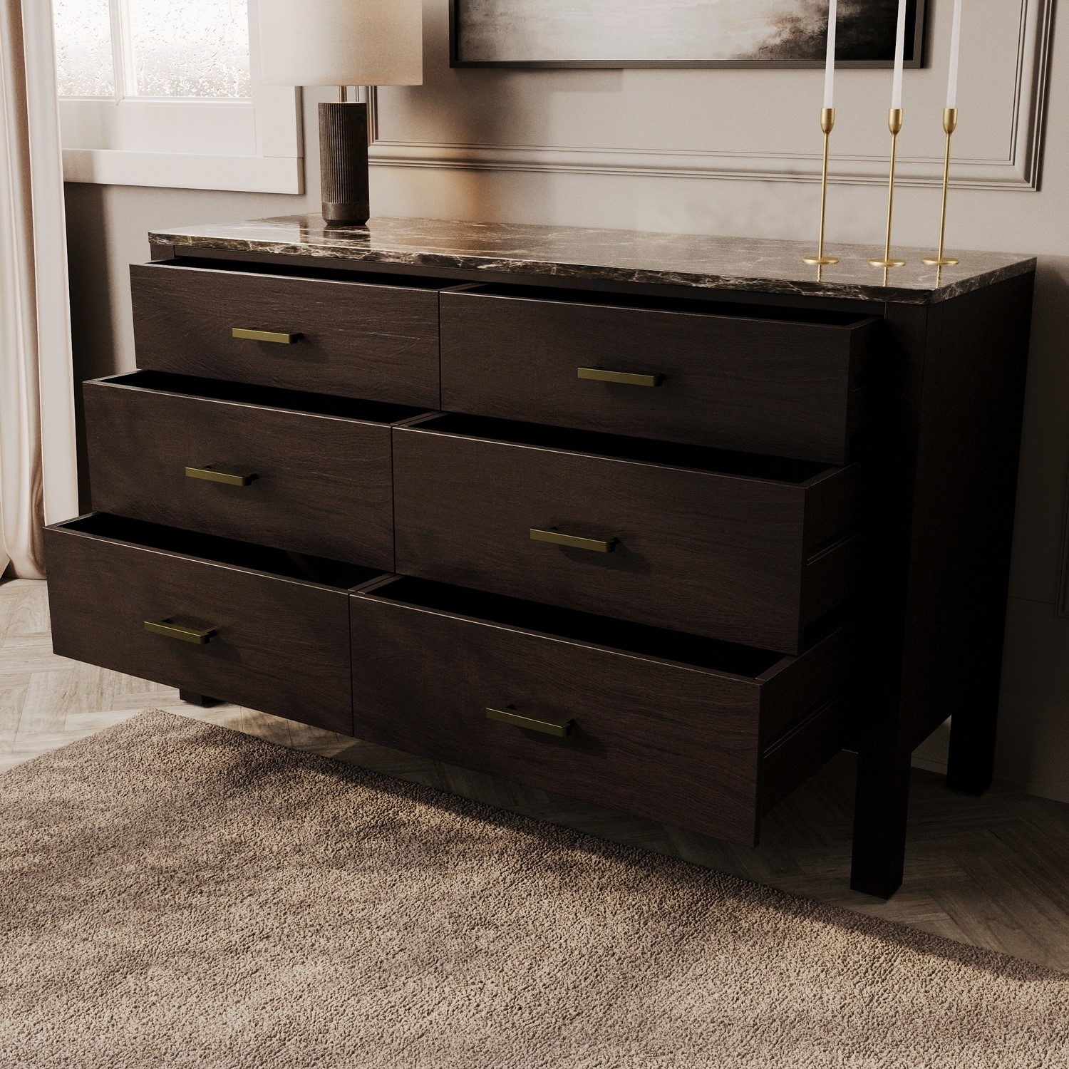 Solid Wood Sideboard