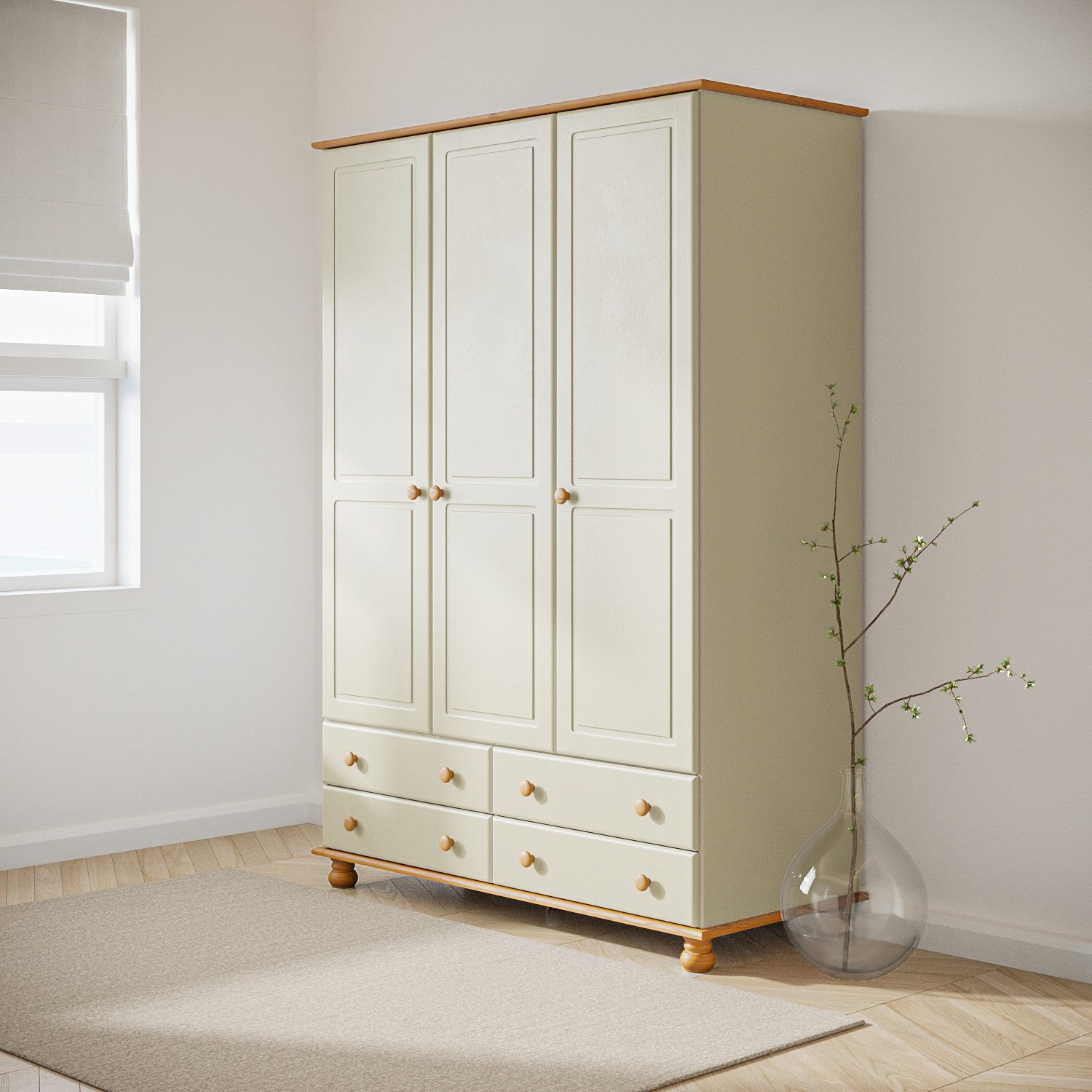 Large Wardrobe with Drawers