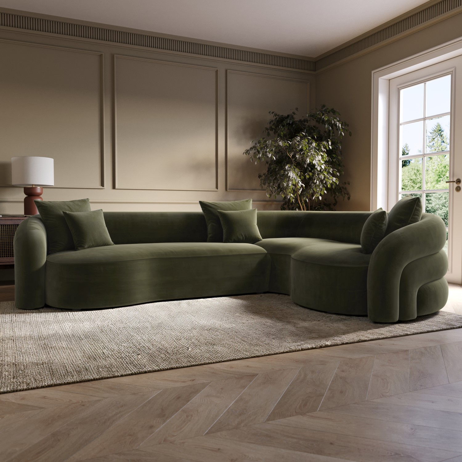 Curved Sofa Design