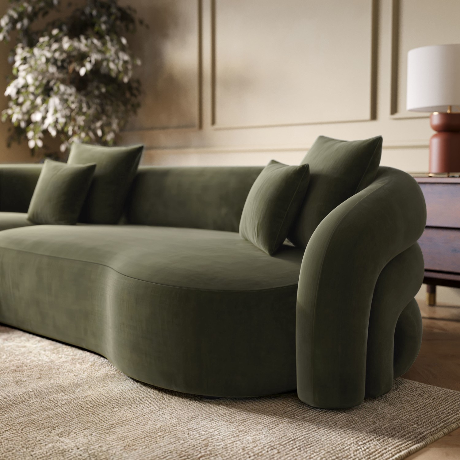 Green Velvet Finish