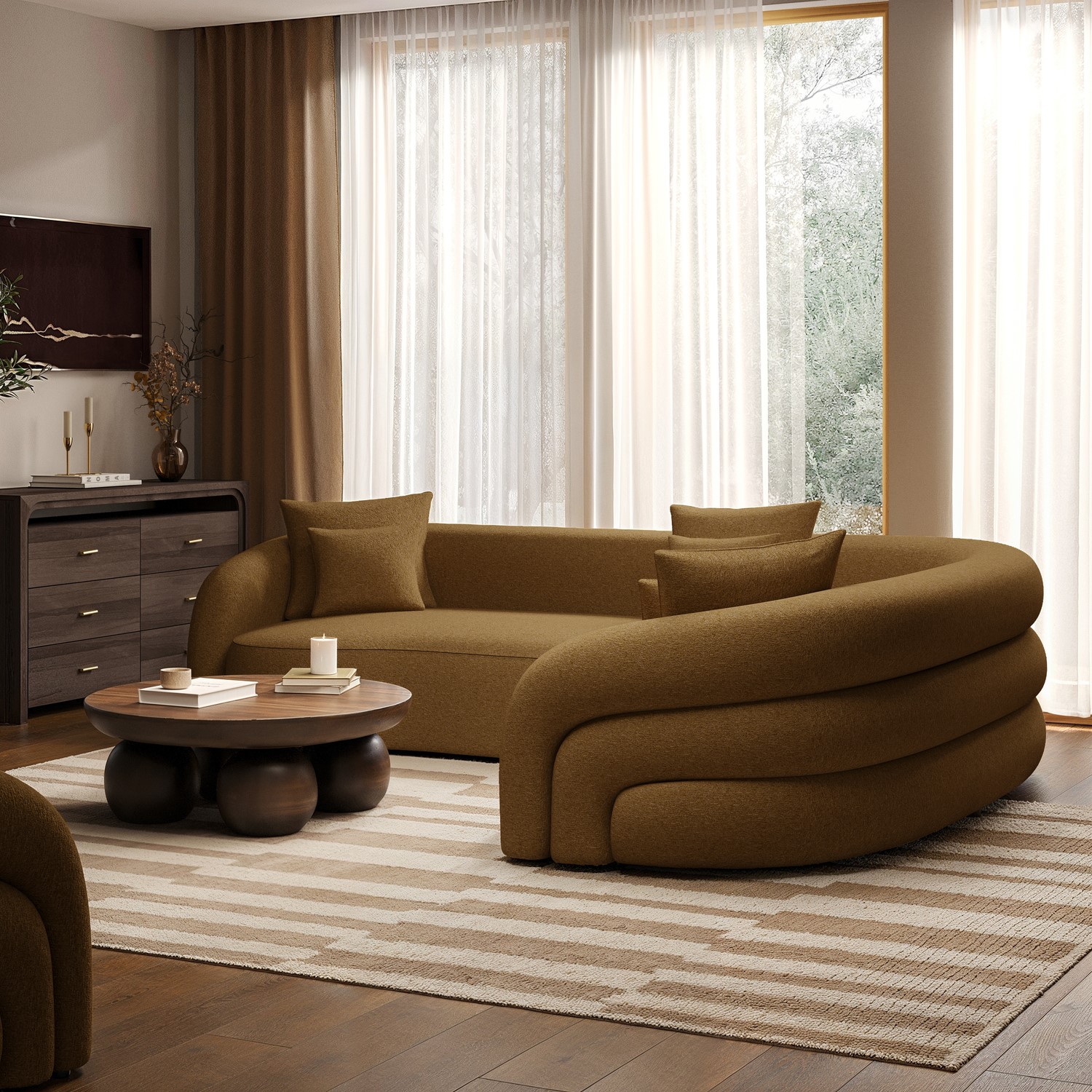 Curved Sofa Design